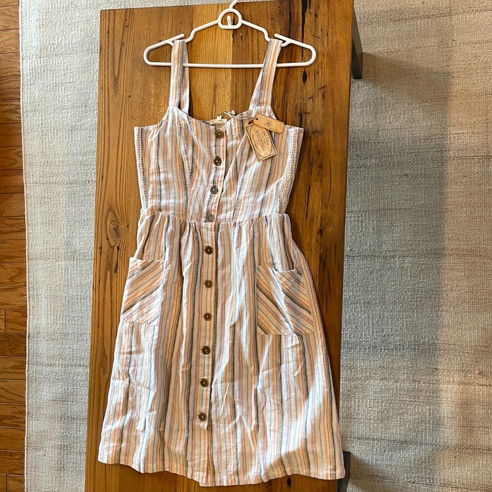 Fat Face Long Stripped Dress